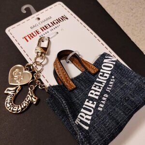 BRAND NEW TRUE RELIGION BAG CHARM OR KEYCHAIN